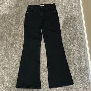 Madewell Black Flare & Wide Leg Jeans